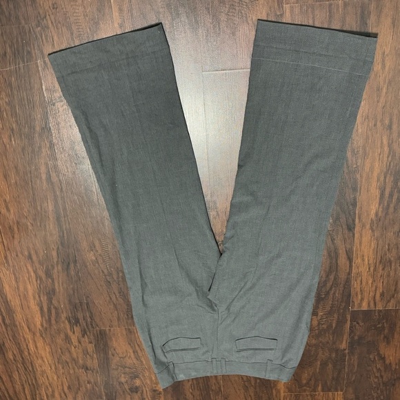 Michael Michael Kors Milbrook fit Charcoal wide leg cuffed Mid rise Pants 12 GUC - Picture 10 of 14